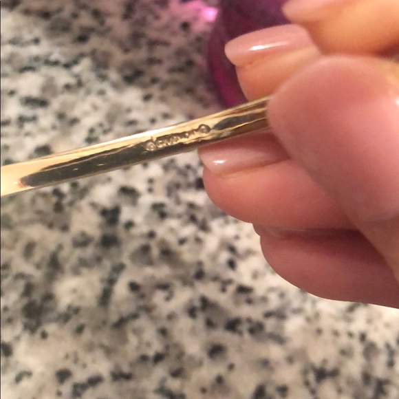 Givenchy bangle with diamonds on top half. - Picture 3 of 3